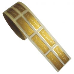 Etiqueta oro deseo que te guste con orla