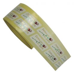 Etiqueta capullo rosa