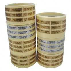 Etiquetas adhesiva joyería en oro y plata