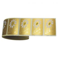 Etiqueta deseo que te guste y margarita