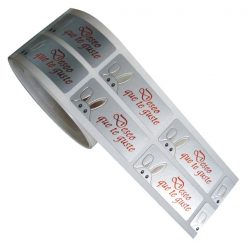 Etiqueta deseo que te guste con conejo en plata asomándose