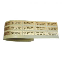 Etiqueta joyería, relojería, bisutería, platería