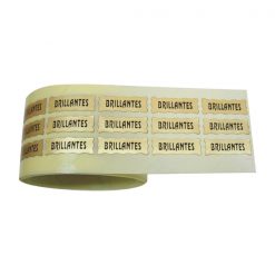 Etiqueta joyería, relojería, bisutería, platería