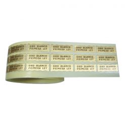 Etiqueta joyería, relojería, bisutería, platería