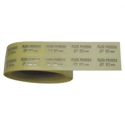 Pegatina trasparente joyería 9x20 mm.