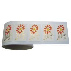 Etiqueta adhesiva deseo que te guste margarita