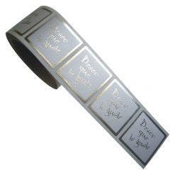 Rollo pegatinas deseo que te guste en plata de 35x35 mm