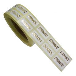 Etiqueta pegatina joyería, texto: Diamante